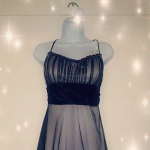 Black and Silver "Winter Sparkle" Prom Dress